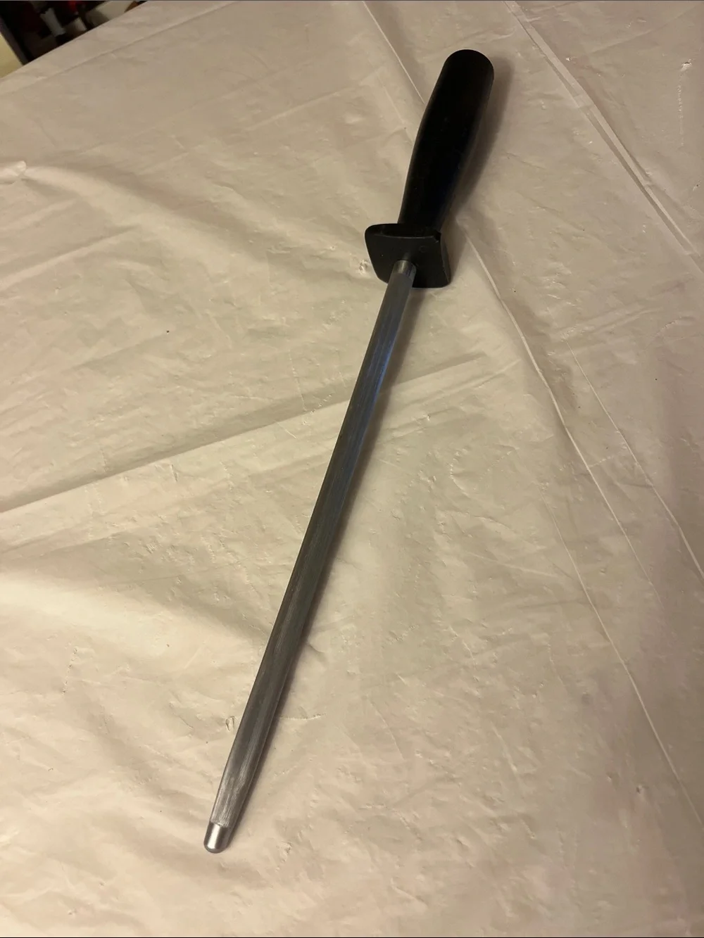 Black and Silver Knife Sharpening Steel - WÜSTHOF 9